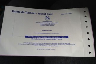 Tarjeta de turista custa 49 mil pesos colombianos Tarjeta de turista custa 49 mil pesos colombianos
