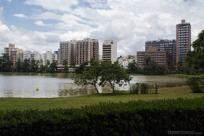 Parque das Águas Centro de São Lourenço visto do Parque das Águas