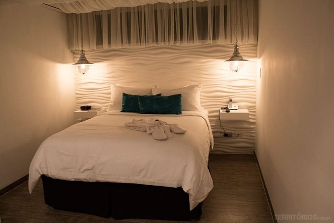 Suíte confortável no Sal y Luz Hotel Boutique