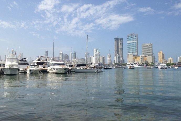 Passeando pelo porto de Cartagena
