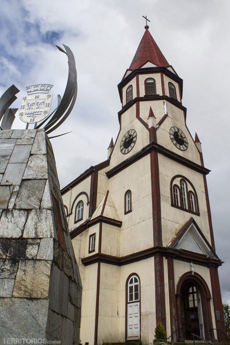 Igreja Sagrado Coração fica no ponto mais alto tem uma bela vista Igreja Sagrado Coração fica no ponto mais alto tem uma bela vista