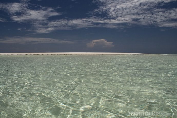 Banco de areia no Kisite Mpunguti Marine Reserve