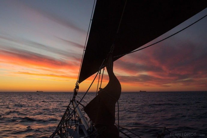 Crepúsculo em Cape Town