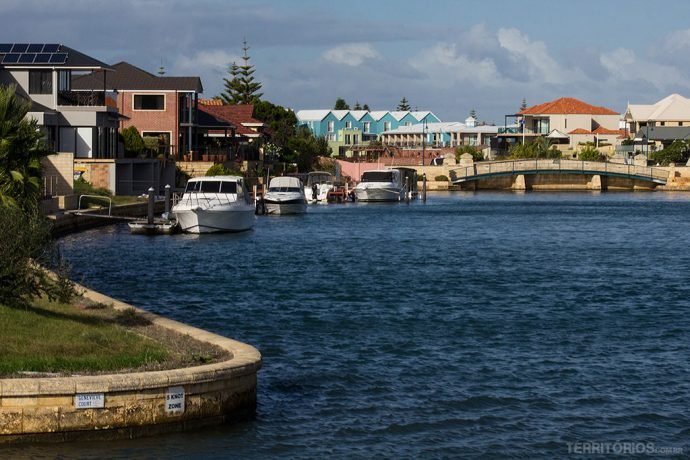 Canal em Mandurah Canal em Mandurah