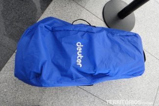 Capa de chuva ou bolsa de proteção Capa de chuva ou bolsa de proteção