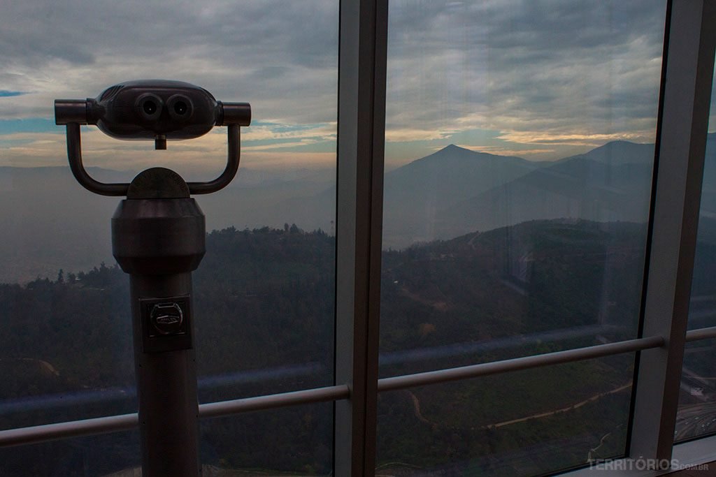 Vista para os parques de Santiago