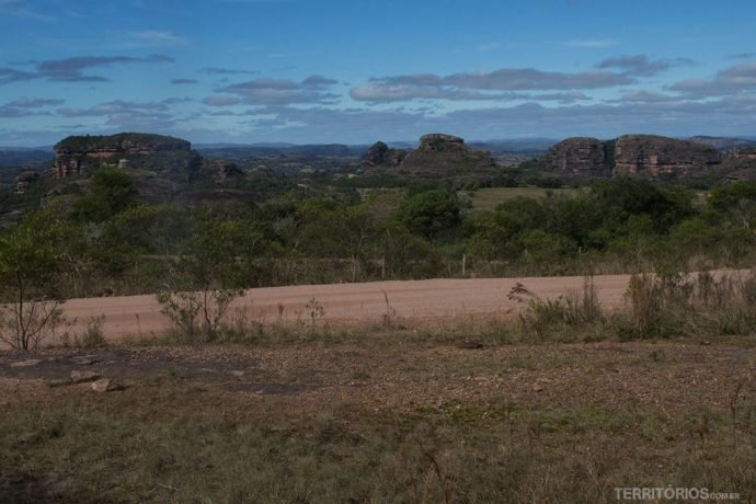 Parque das Guaritas visto da estrada