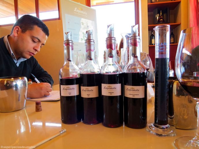 Sommelier avaliando nossas criações