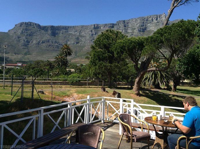 Vista do café da manhã no Ashanti Lodge