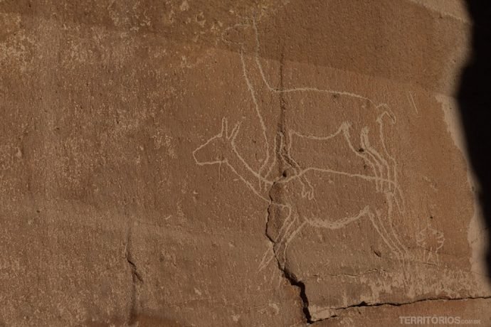 Arte rupestre na Quebrada de Quezala