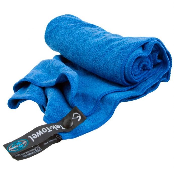 Toalha de microfibra leve e absorvente