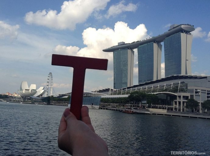 Na Marina Bay de Singapura