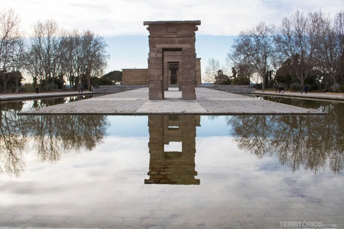 Templo de Debot, ruínas egípcias em Madrid - Espanha