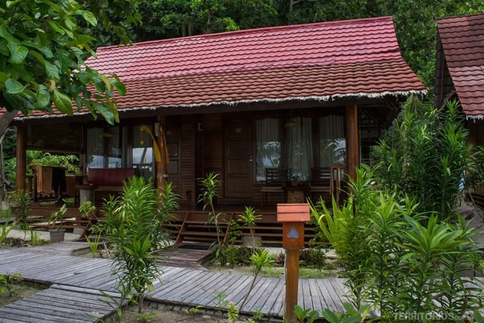 A minha cabana ao lado do restaurante