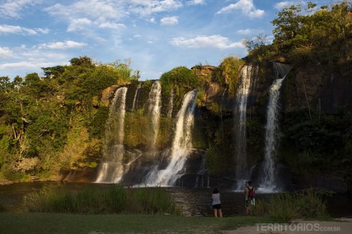 Cachoeira da Fumaça com pouca água