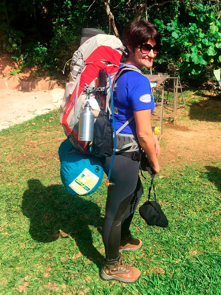 Eu carregando todo o equipamento necessário para a Expedição Deuter Pro 2017 (Foto Karla Gordilho) Eu carregando todo o equipamento necessário para a Expedição Deuter Pro 2017 (Foto Karla Gordilho)