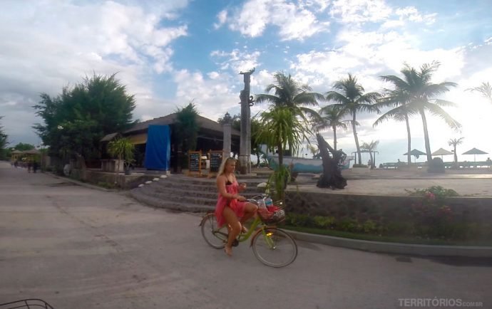 Bicicleta é o transporte oficial em Gili T