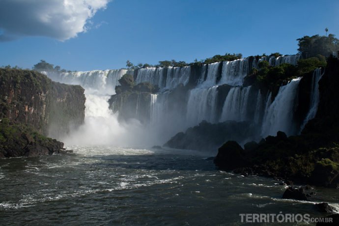 O Salto San Martin visto no final do passeio O Salto San Martin visto no final do passeio