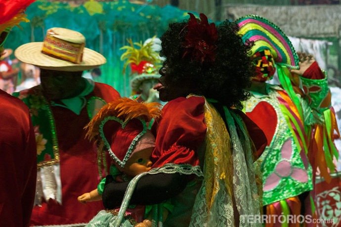 A personagem Catirina do Boi Garantido, Parintins, Amazonas - Brasil