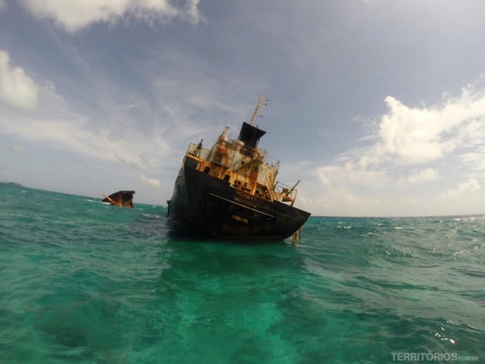 Parada para ver cemitério de navios