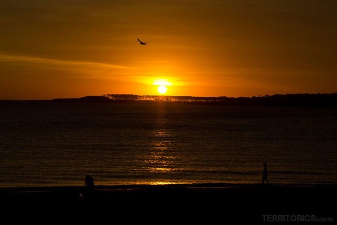 Pôr do sol na parada 7 da Playa Mansa Na parada 7 da Praia Mansa, Punta del Este, Maldonado - Uruguai