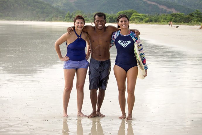 Eu, meu instrutor e Gemala em Lombok