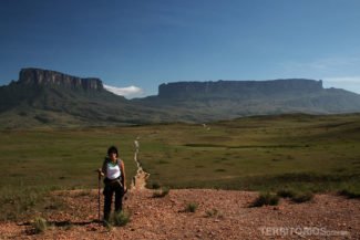 Roberta Martins no Monte Roraima