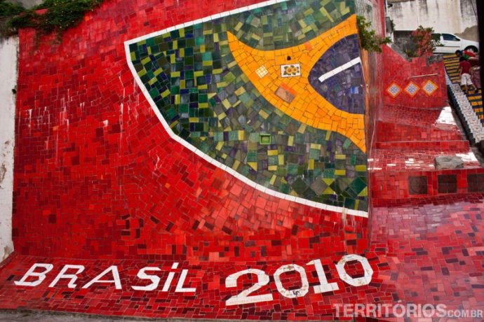 O vermelho e a bandeira do Brasil O vermelho e a bandeira do Brasil