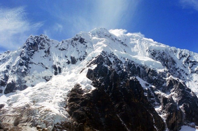 Pertinho do topo da montanha Salkantay