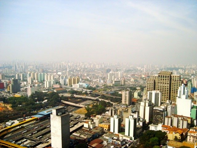 Vista da cidade do alto do Prédio Banespa, São Paulo - Brasil