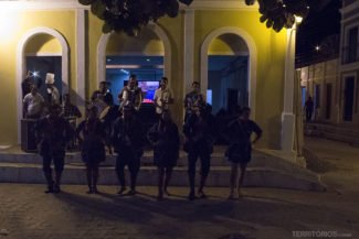 Show de dança no centro histórico