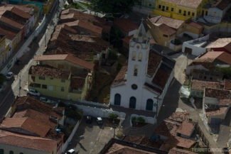 Igreja vista do helicóptero