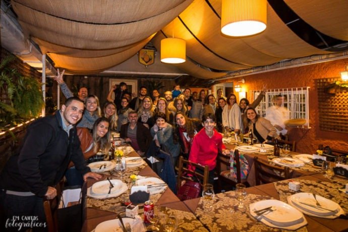 No jantar de boas vindas No jantar de boas vindas