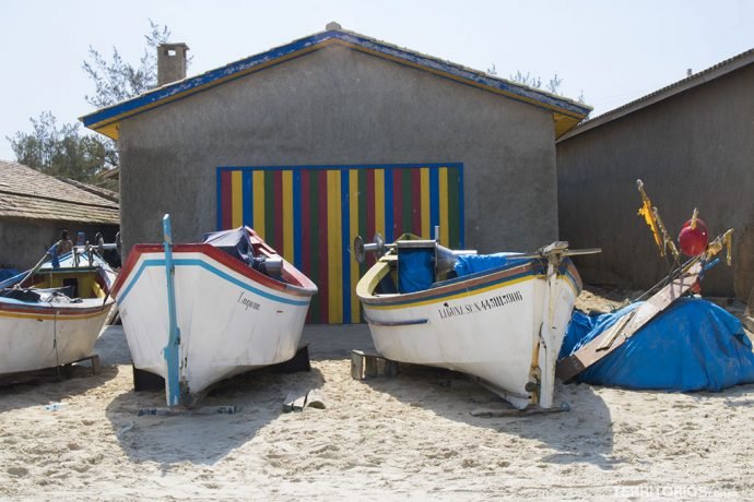 Doca de pescadores na Praia do Cardoso