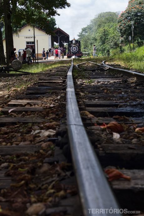 Os trilhos em Tiradentes Os trilhos em Tiradentes
