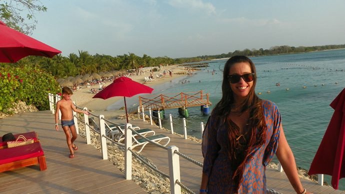 Praia particular do hotel em Baru