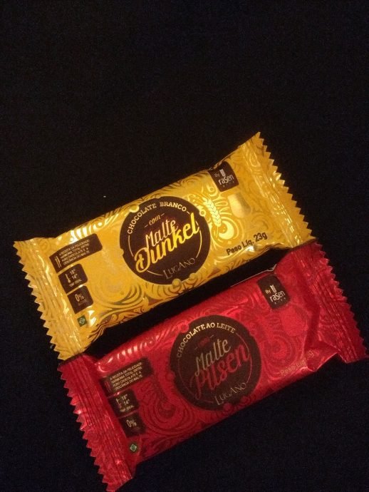 Chocolates Lugano com malte. Chocolates Lugano com malte.