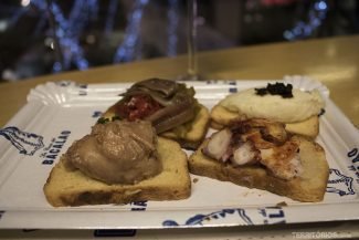 Tapas de frutos do mar Tapas de frutos do mar