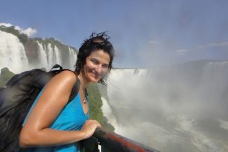 Roberta renova as energias nas Cataratas do Iguaçu Roberta renova as energias nas Cataratas do Iguaçu - Estado do Paraná