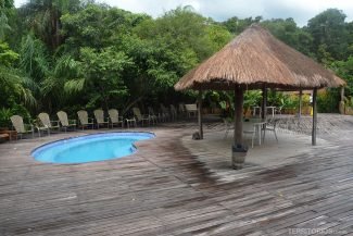 Área das piscinas para treino Área das piscinas para treino