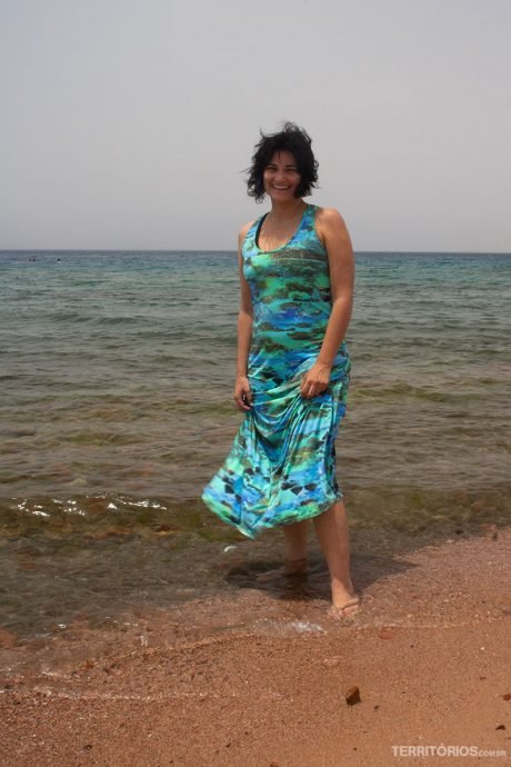 Areia vermelha, mas verde e azul Areia vermelha, mas verde e azul