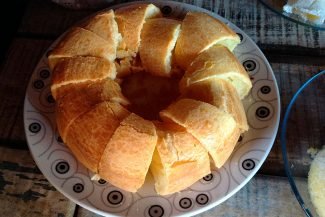 Adorei o bolo de roda