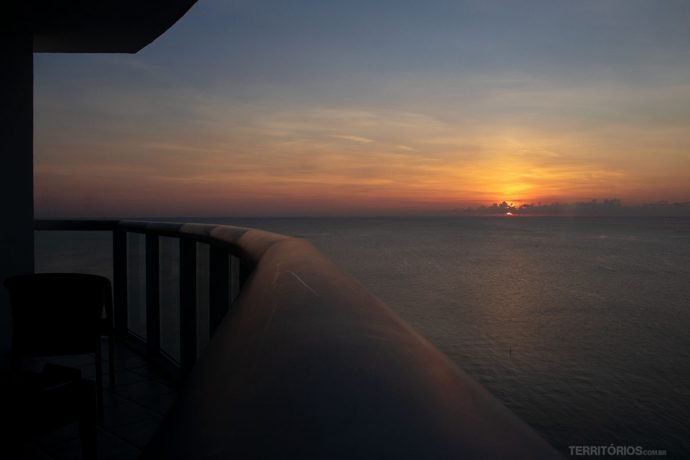 Vista da sacada do Marenas Beach Clube em Sunny Isles