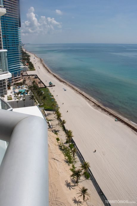 Praia em direção a Fort Lauderdale Praia em direção a Fort Lauderdale