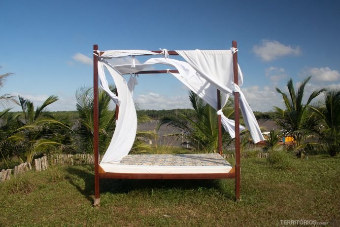 Área de descanso no Casa de Cabloco