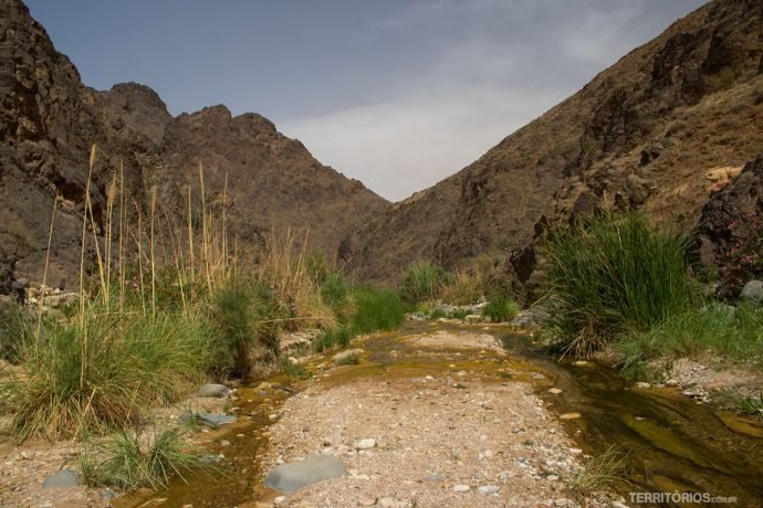 Do outro lado do cânion Wadi El Ghuweir