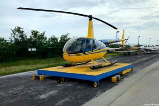 O helicóptero (crédito Gardênia Rogatto)