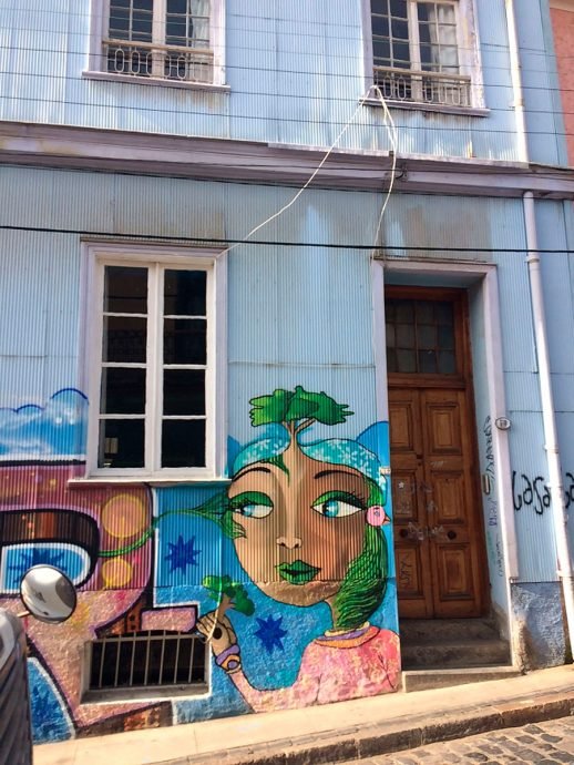 Exemplo de casa com graffiti e zinco