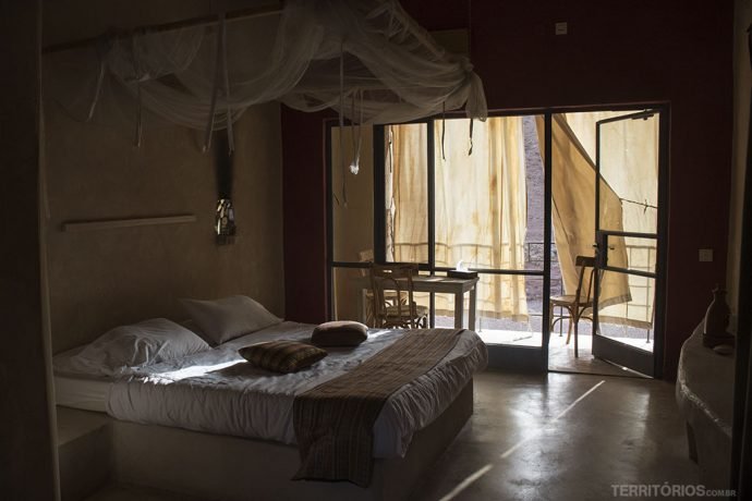 Suíte Deluxe do Feynan Ecolodge