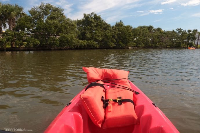 Caiaque no River Indian Lagoon